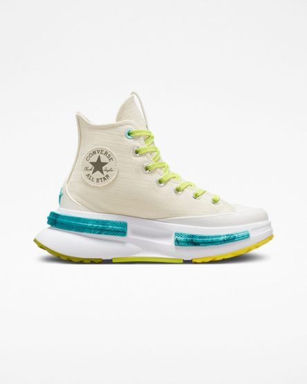 Men's Converse Run Star Legacy CX Mi Gente, Mi Alegria High Top Shoes Beige / Lemon / Light Turquoise | AU 831E9R